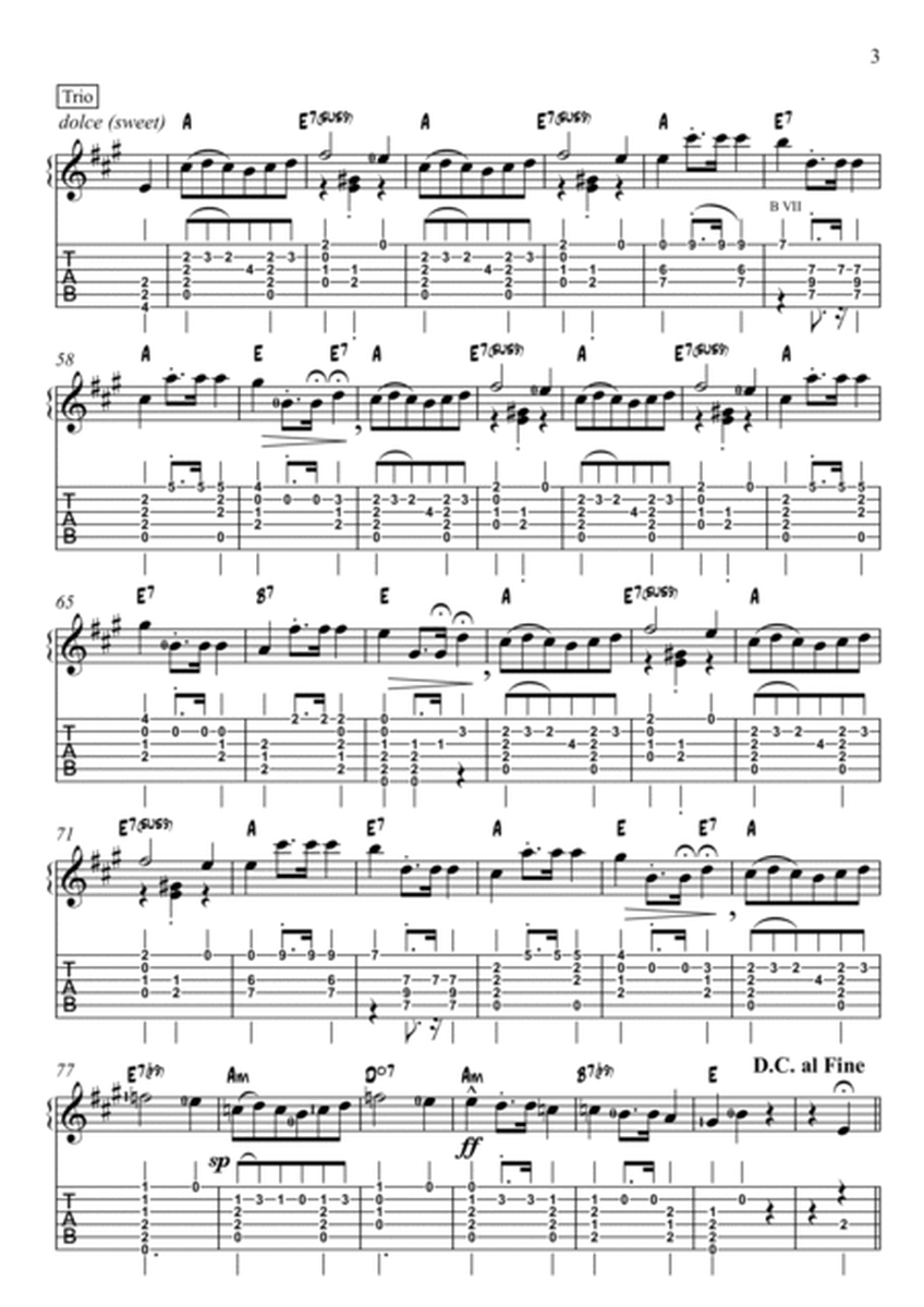 Waltz Op 69 No 2 (Arranged for Guitar) image number null