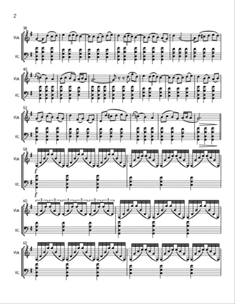 Boccherini Music from MASTER AND COMMANDER - String Duo (vln/vc) String Duet scores gallery preview page 2