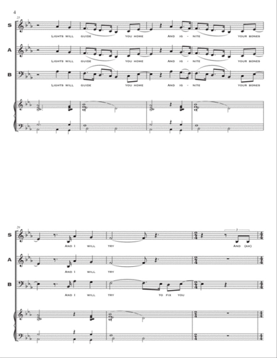 Fix You 3-Part scores gallery preview page 5