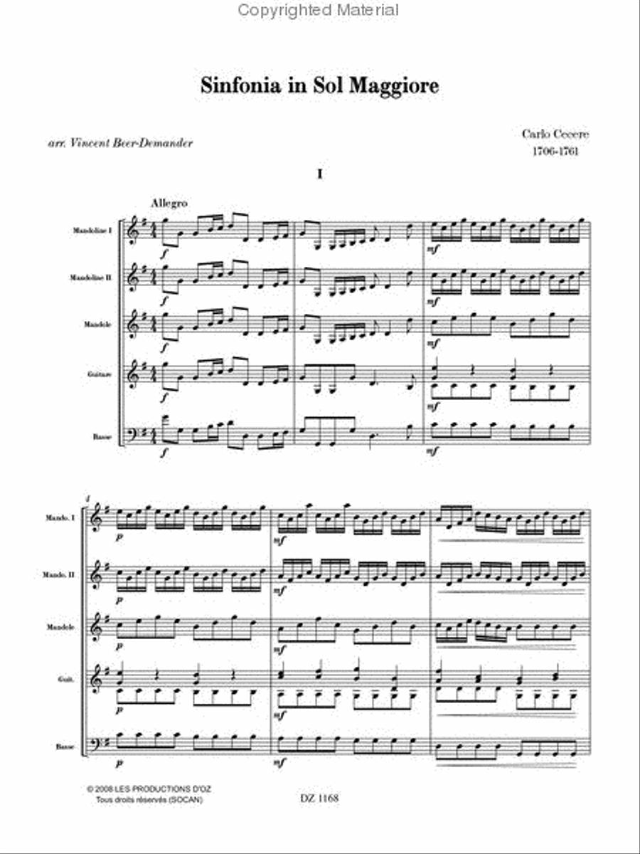 Sinfonia in Sol Maggiore Orchestra scores gallery preview page 2