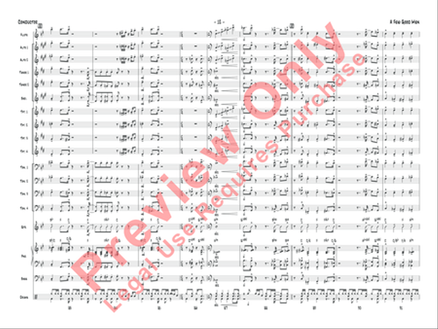 A Few Good Men Jazz Ensemble scores gallery preview page 13