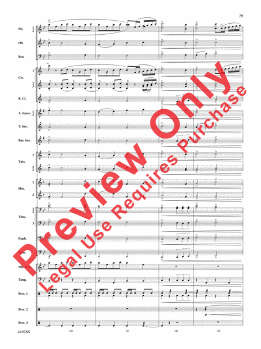 Australiana Australiana Concert Band scores gallery preview page 30
