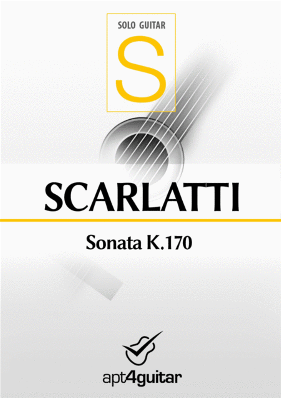 Sonata K.170 Classical Guitar scores gallery preview page 1