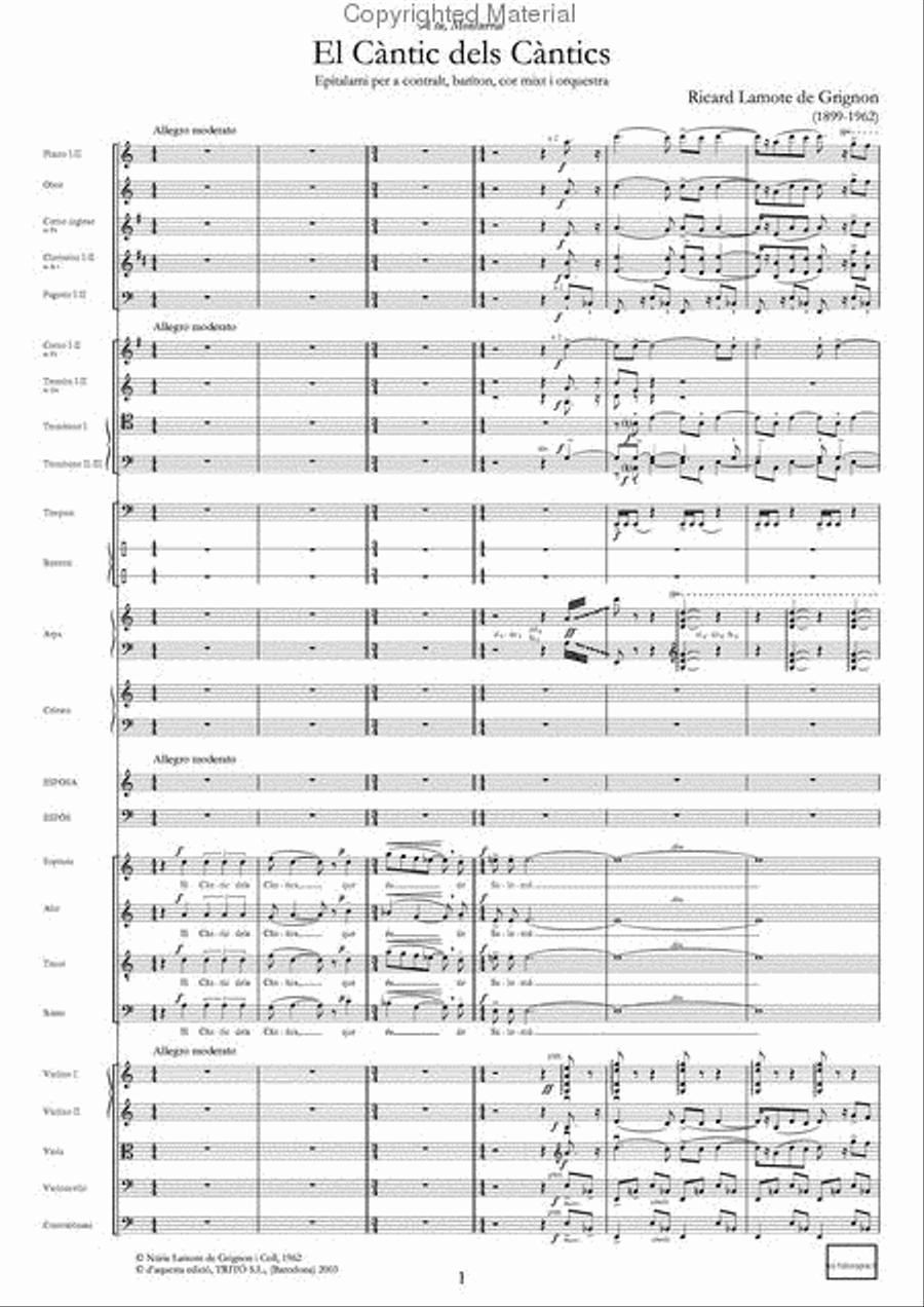 El Càntic dels càntics 4-Part scores gallery preview page 2