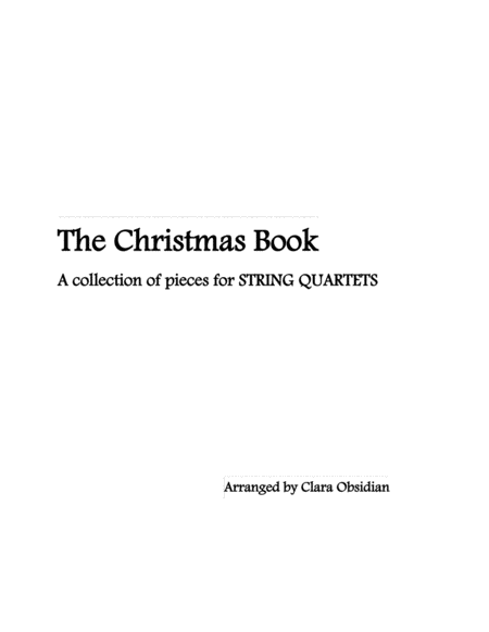 The Christmas Book: A String Quartet Collection (Inspired by various artistes) image number null