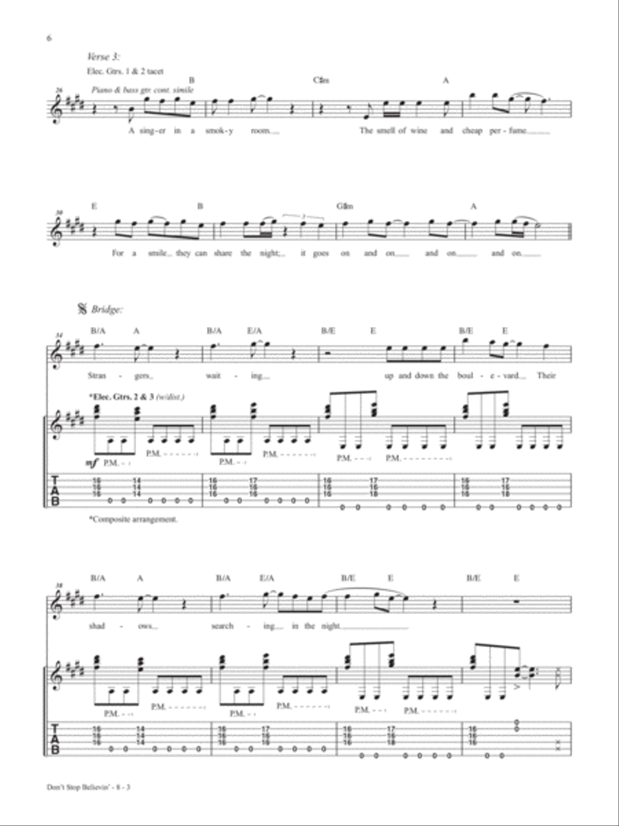 Rock & Pop Classics Guitar Play-Along Electric Guitar scores gallery preview page 7