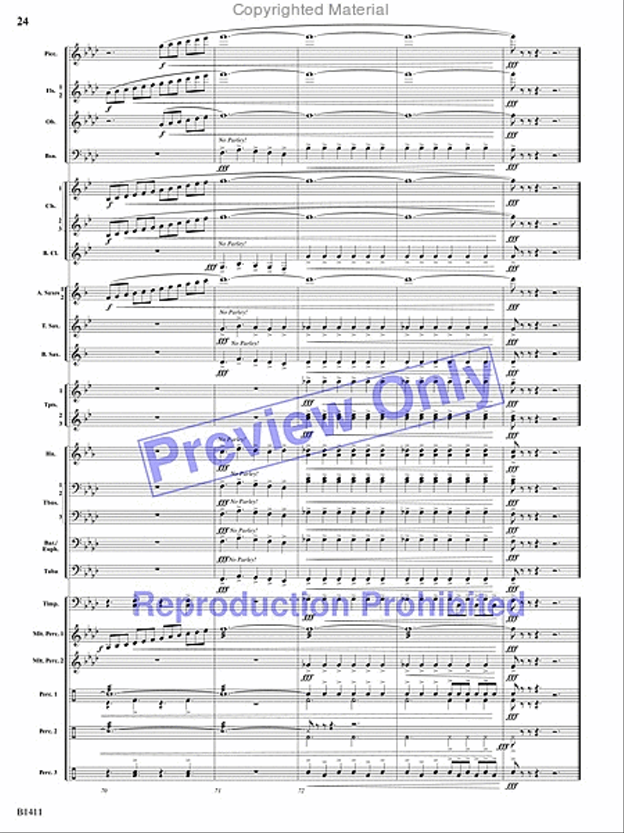 Pirates! Pirates! Concert Band scores gallery preview page 23