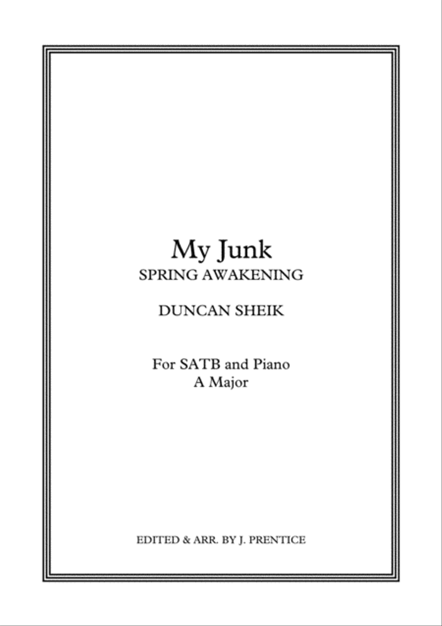 My Junk 4-Part scores gallery preview page 1