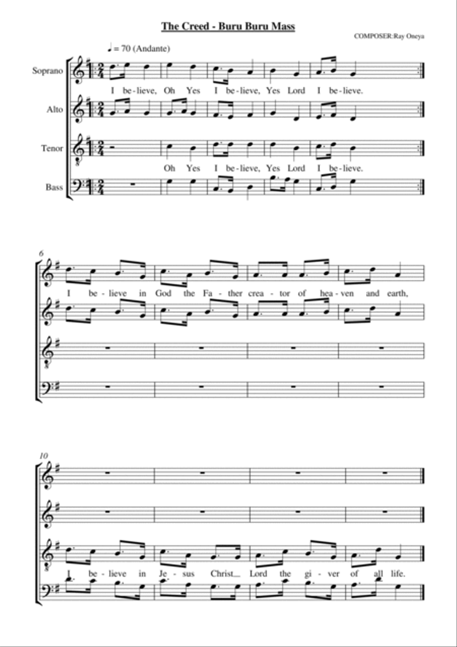 Buru Buru Mass Buru Buru Mass 4-Part scores gallery preview page 4