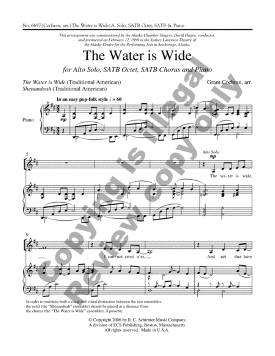 The Water is Wide 4-Part scores gallery preview page 2