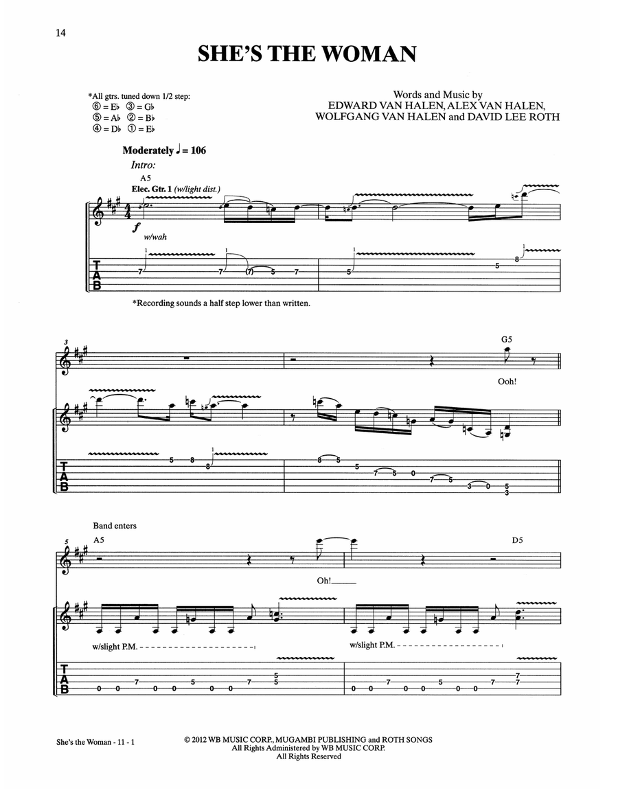 She's The Woman She's The Woman Acoustic Guitar scores gallery preview page 1