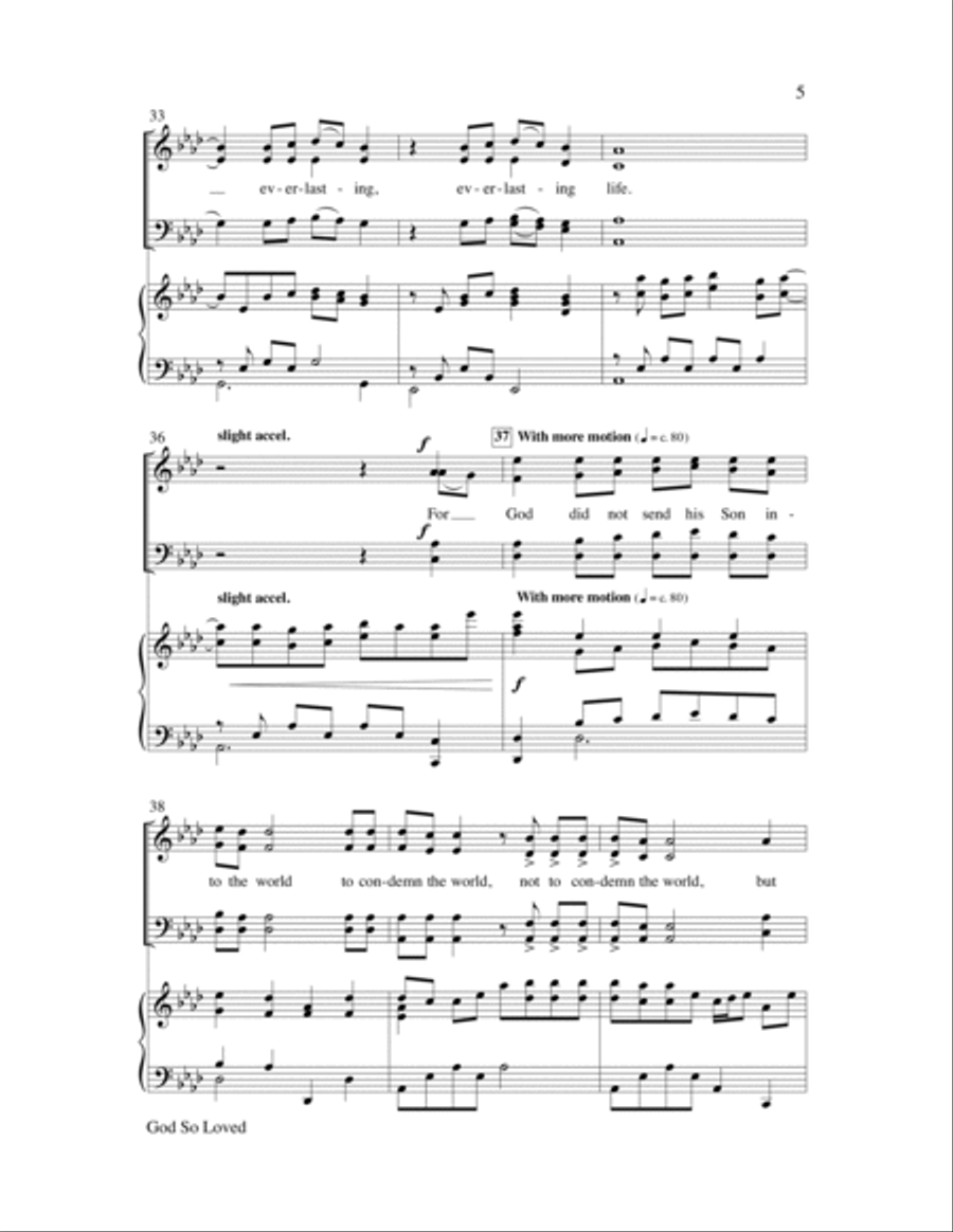 God So Loved Choir scores gallery preview page 11
