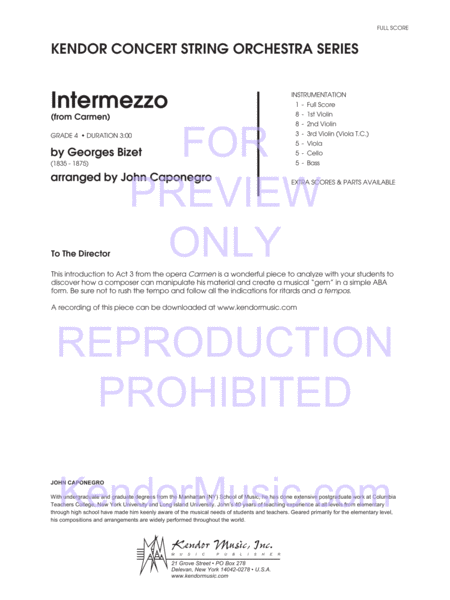 Intermezzo (from Carmen) image number null