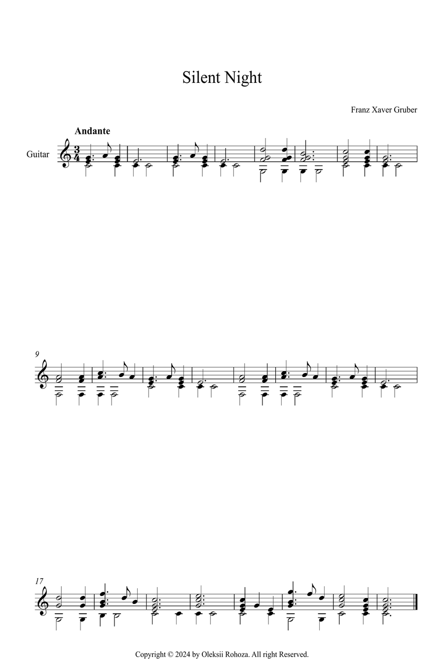 10 Christmas Songs For Acoustic Guitar Acoustic Guitar scores gallery preview page 3