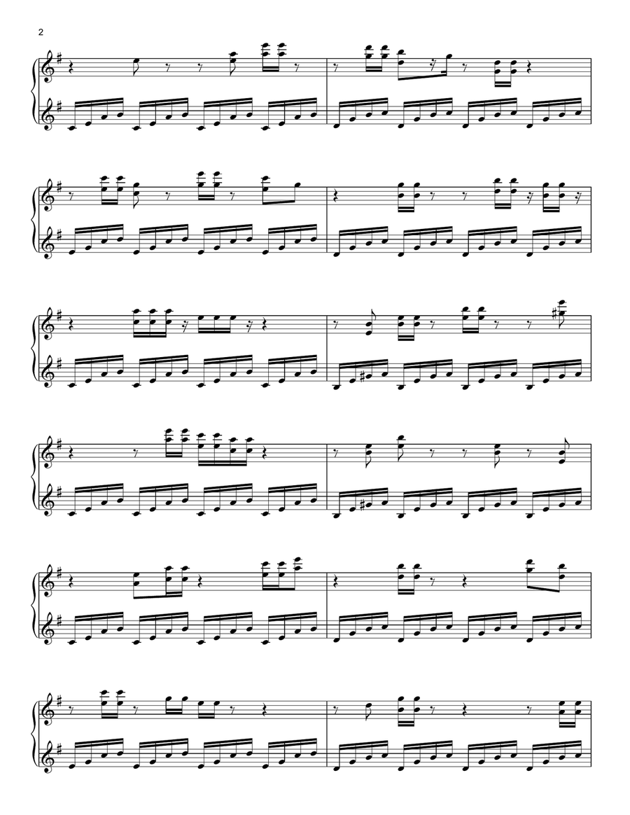 Whispers (from My Brilliant Friend) Piano Solo scores gallery preview page 2