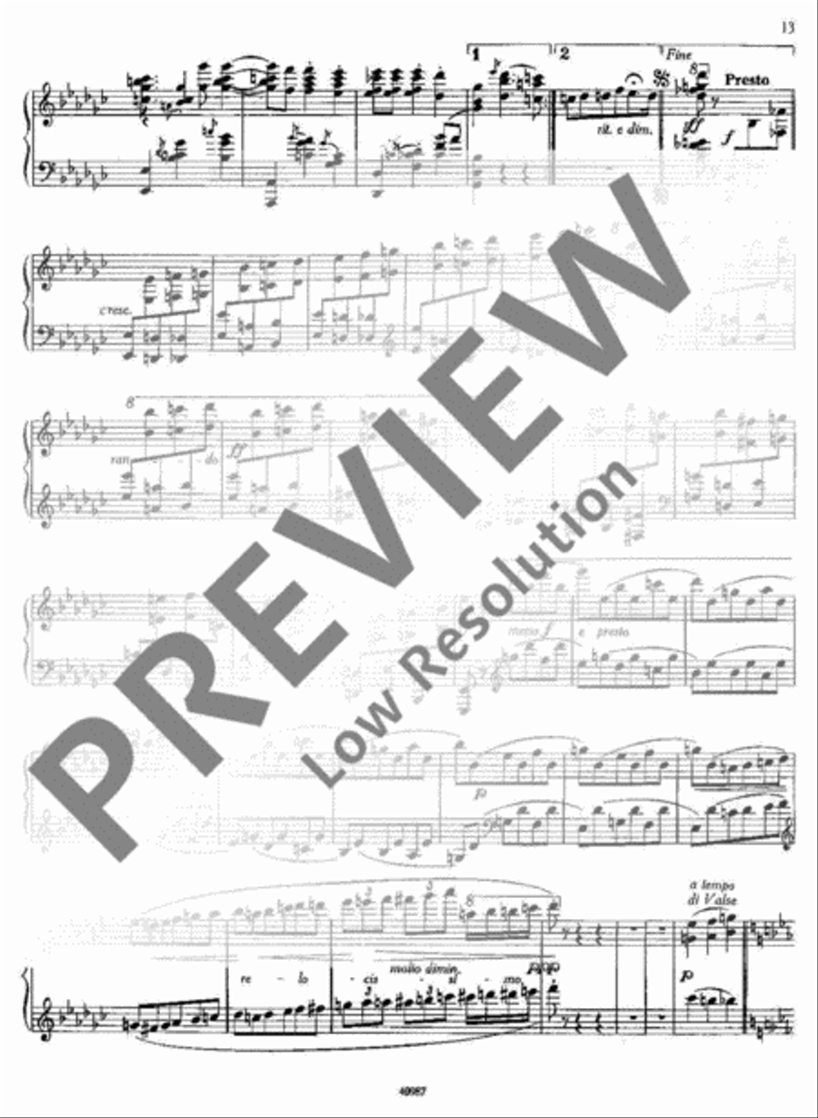 Arabesken Piano Solo scores gallery preview page 14