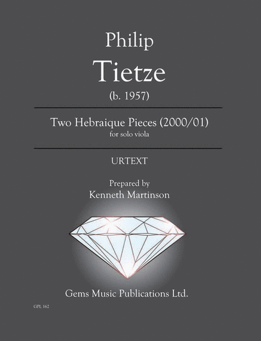 Two Hebraique Pieces (2000/01) for solo viola
