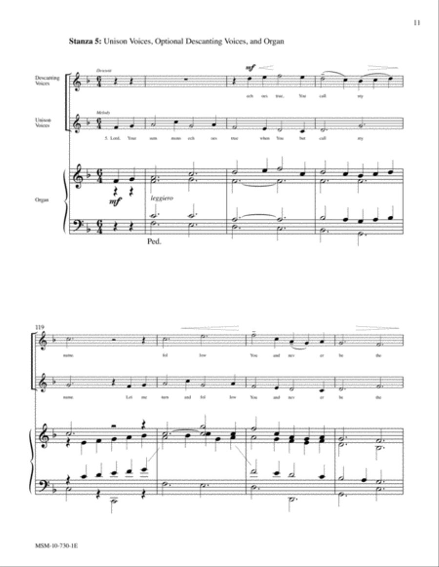 Festive Hymn Settings, Set 7 Organ Accompaniment scores gallery preview page 6