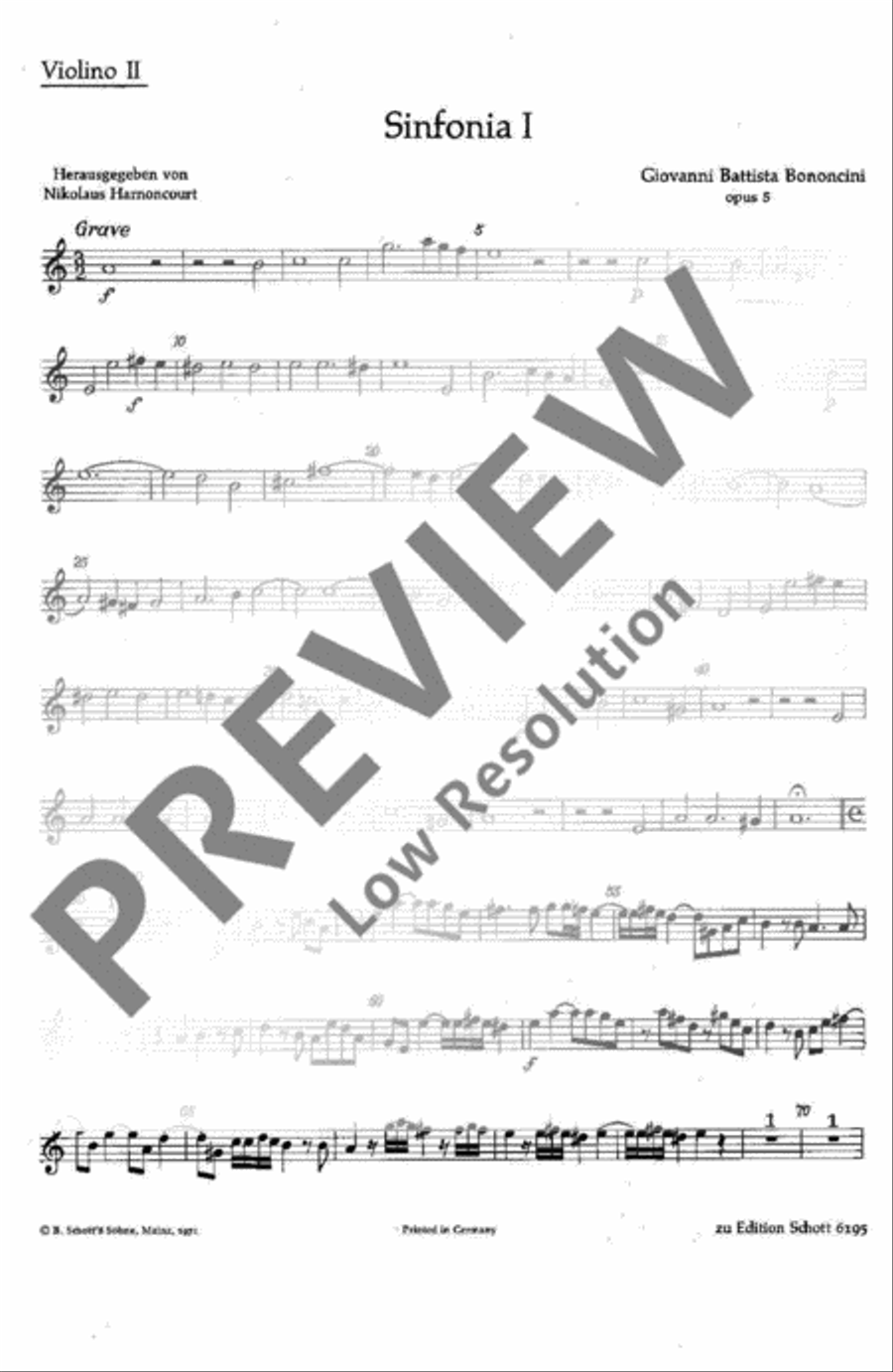 Sinfonia I und XI Sinfonia I und XI Violin scores gallery preview page 2