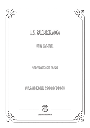Book cover for Tosti-La Serenata in D Major,for Voice and Piano