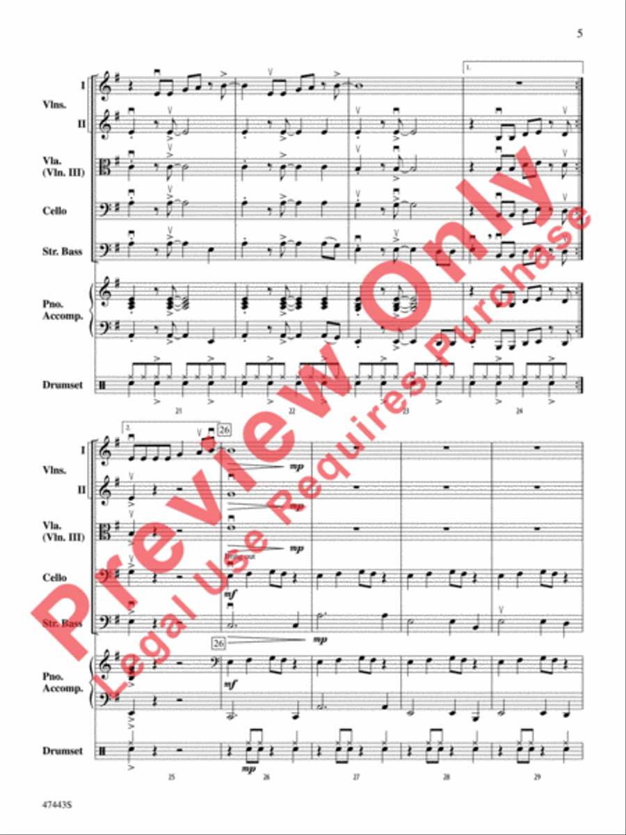 Feel It Still Feel It Still String Orchestra scores gallery preview page 6