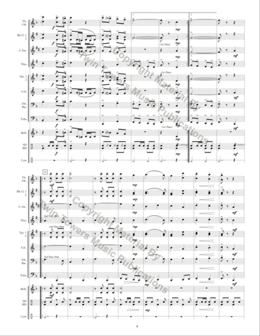 Victory Parade Concert Band scores gallery preview page 5