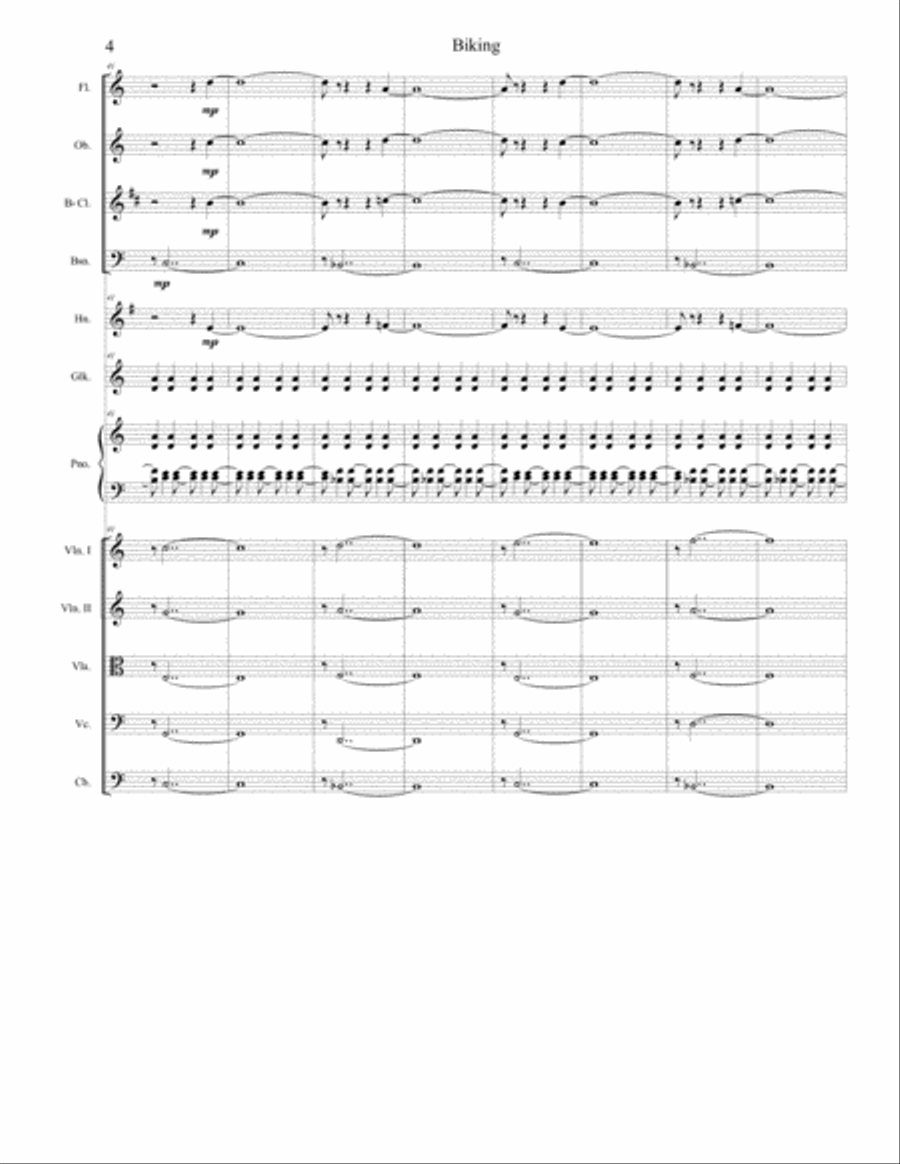 Bike Bike Bike - aka Biking Chamber Orchestra scores gallery preview page 4