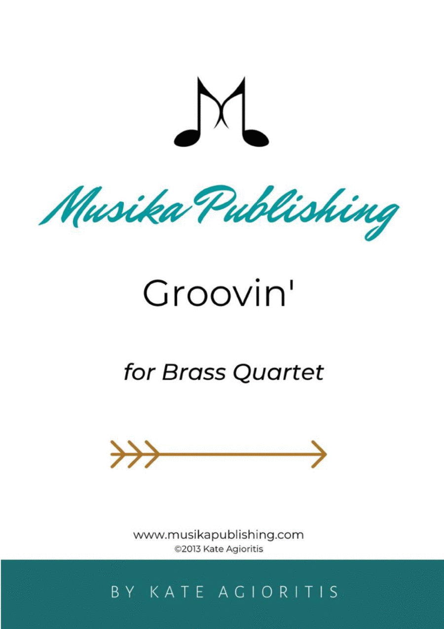 Groovin' - For Young Brass Quartet Groovin' - For Young Brass Quartet Brass Quartet scores gallery preview page 1