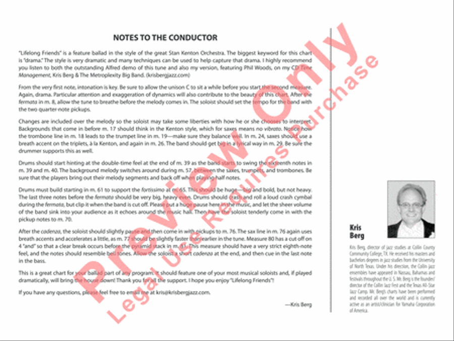 Lifelong Friends Jazz Ensemble scores gallery preview page 3