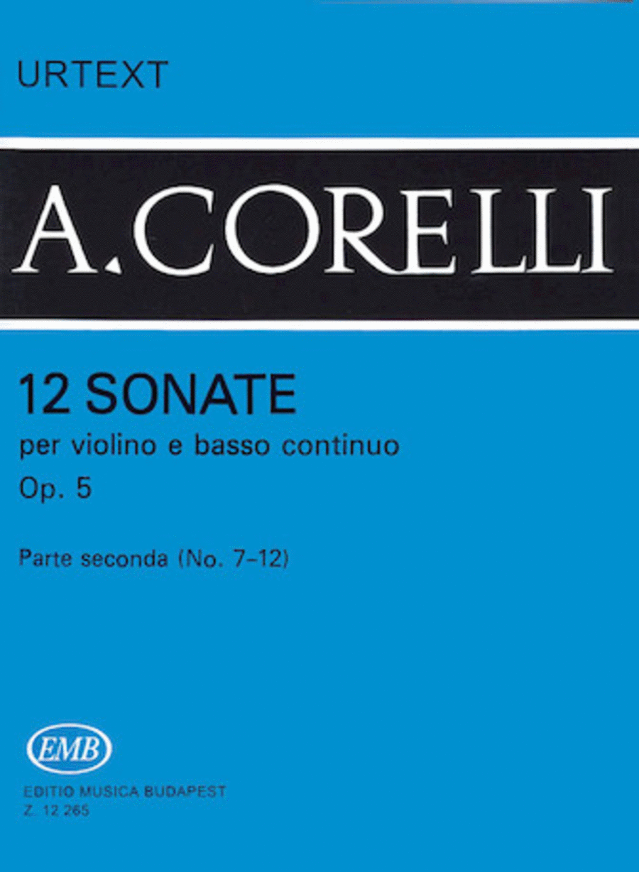 12 Sonatas for Violin and Basso Continuo, Op. 5 – Volume 2 Violin Solo scores gallery preview page 1