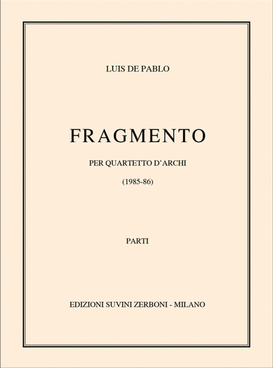 Fragmento String Quartet scores gallery preview page 1