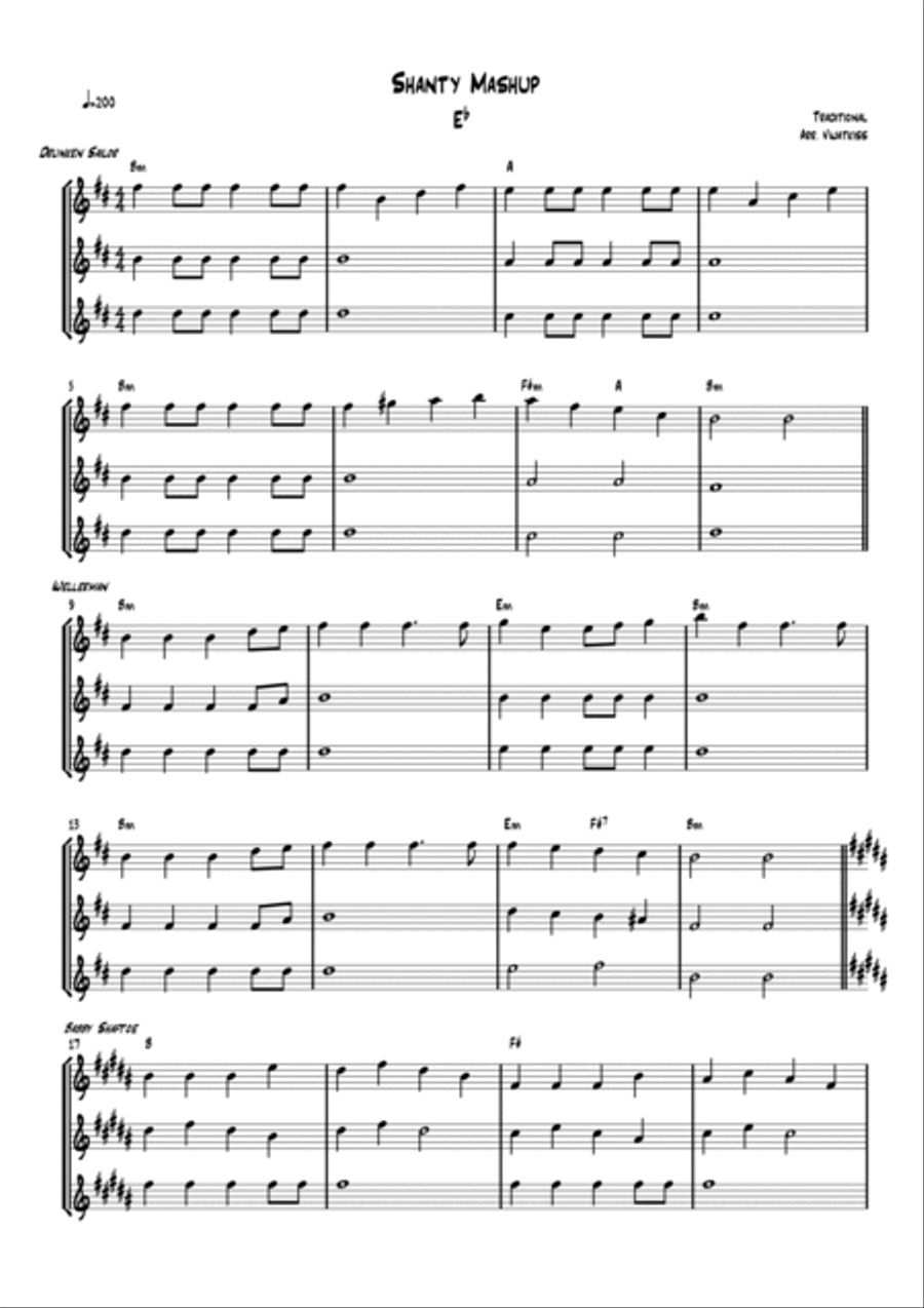 Shanty Mashup Large Ensemble scores gallery preview page 5