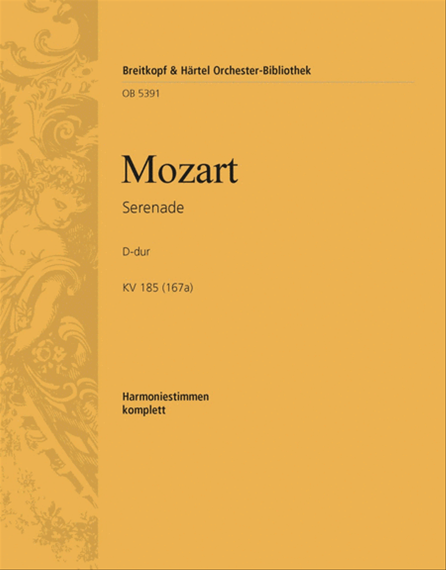 Book cover for Serenade in D major K. 185 (167A)