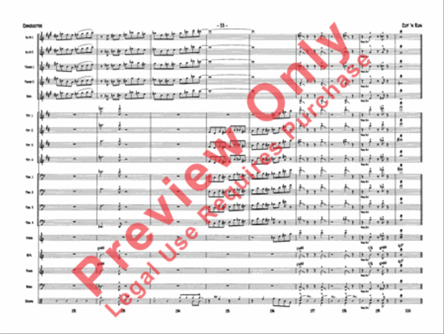 Cut 'n Run Jazz Ensemble scores gallery preview page 26