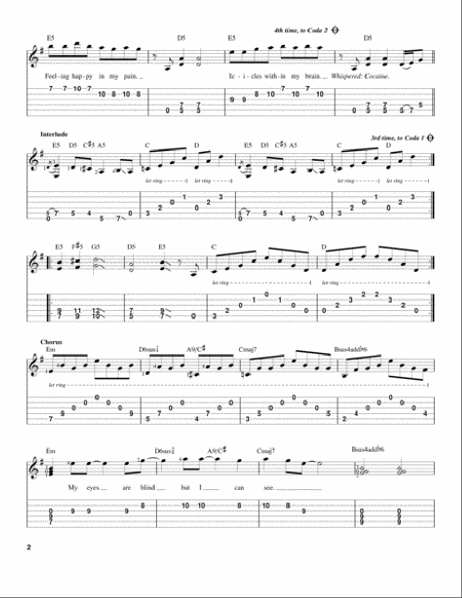 Snowblind Snowblind Electric Guitar scores gallery preview page 2