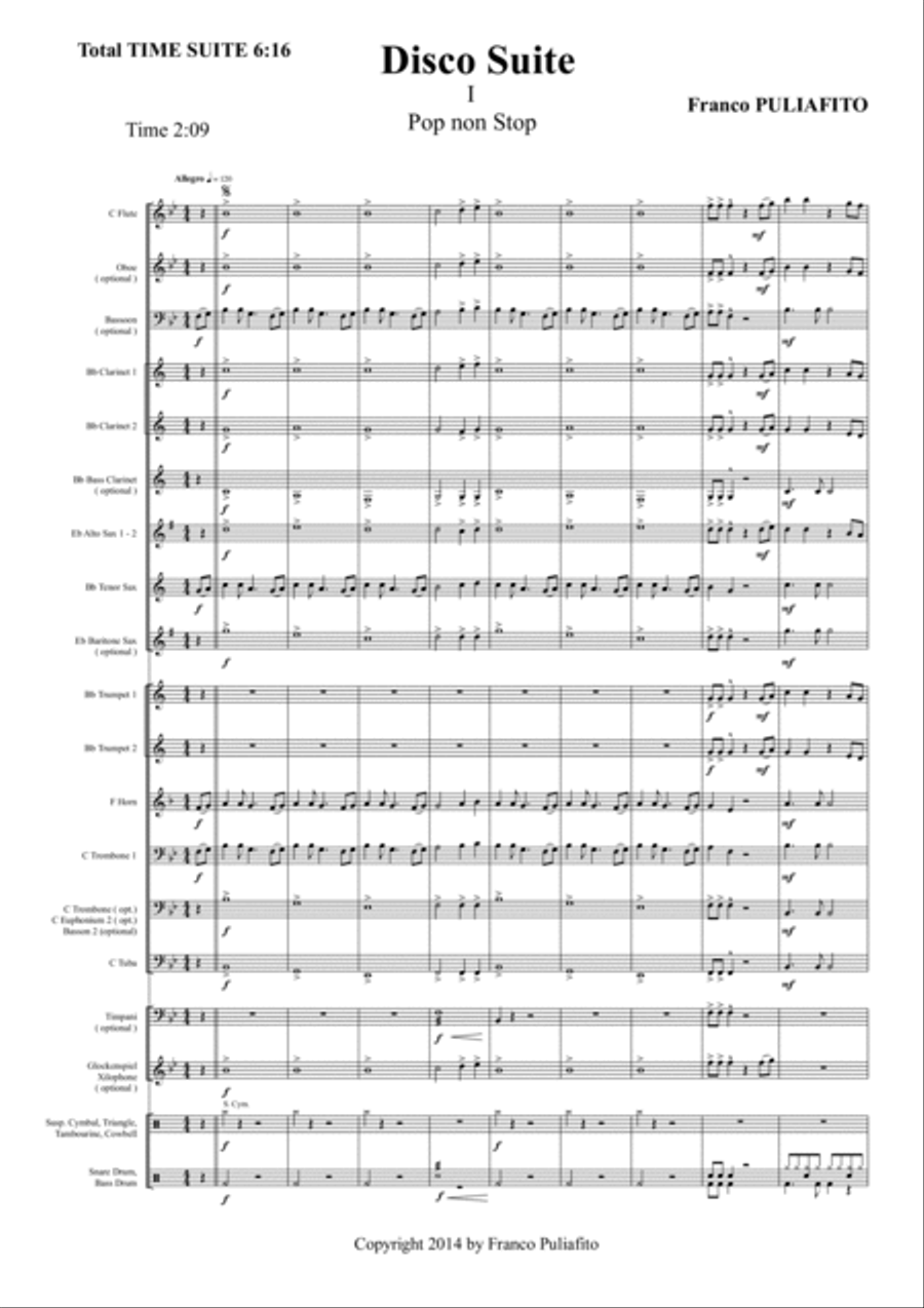 Disco Suite Concert Band scores gallery preview page 3