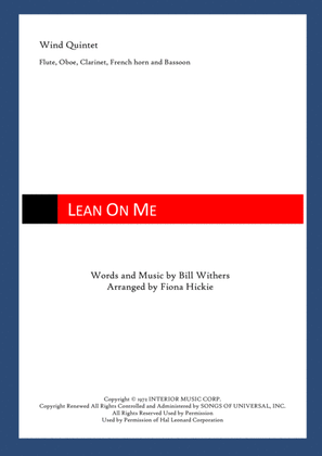 Book cover for Lean On Me