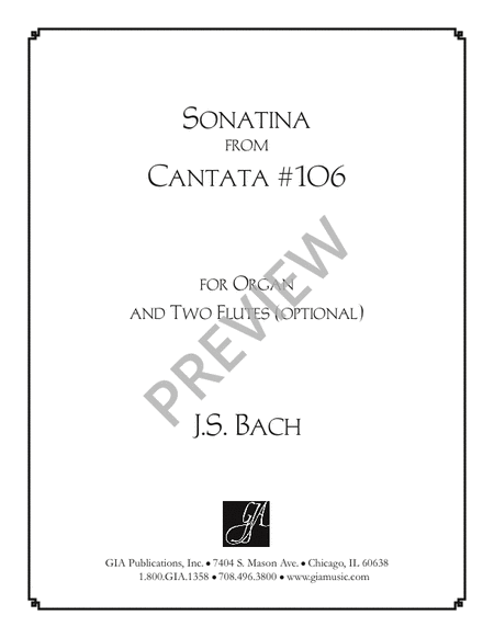 Sonatina from Cantata #106