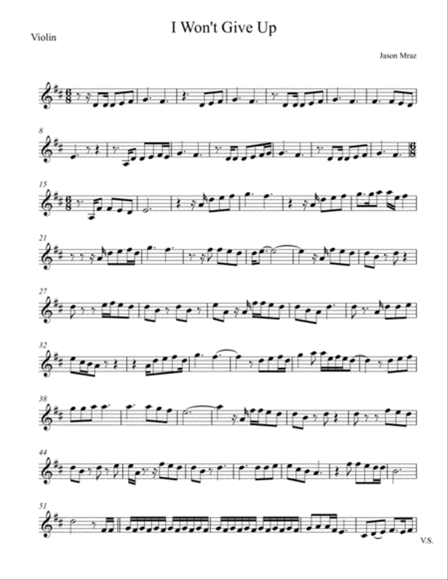 I Won't Give Up String Duet scores gallery preview page 4