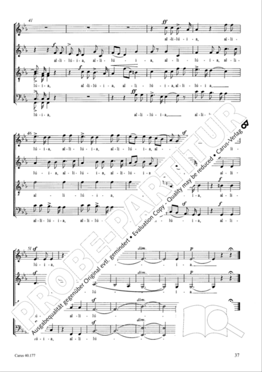 Neun liturgische Chore Collection / Songbook scores gallery preview page 38