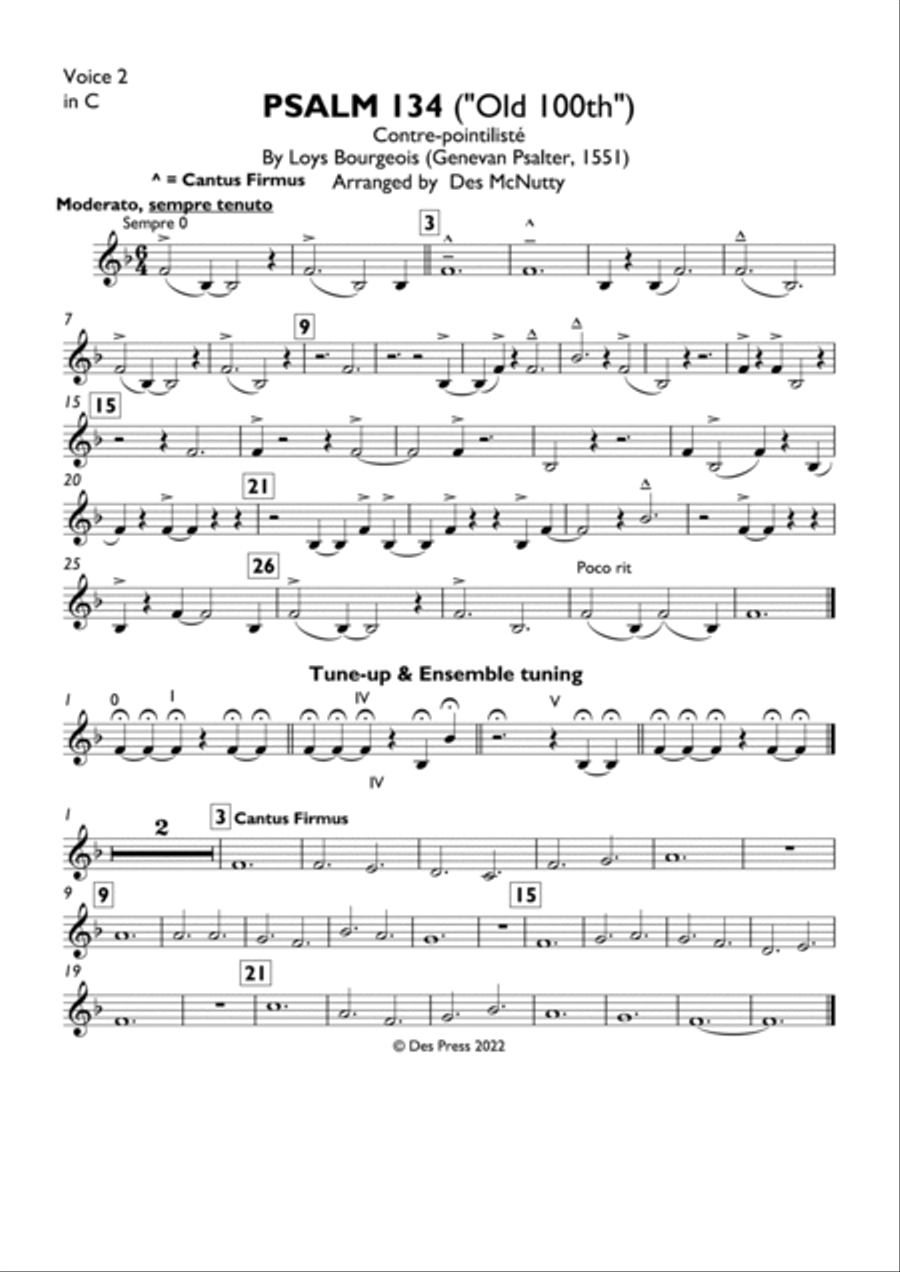 Psalm 134 Brass Ensemble scores gallery preview page 6