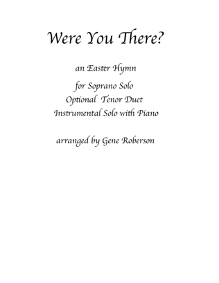 Book cover for Were You There? Easter Hymn for Soprano Solo