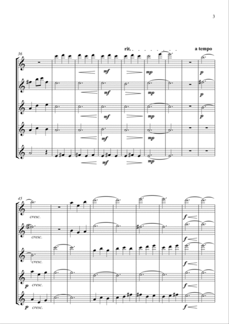 Slow Motion Moments for Flute Choir Flute Choir scores gallery preview page 3