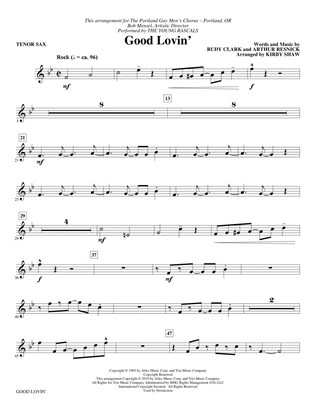 Good Lovin' (arr. Kirby Shaw) - Bb Tenor Saxophone