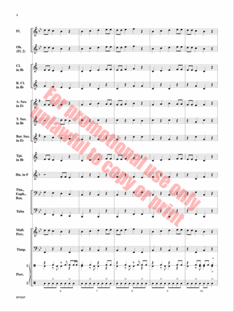 Rock Attack Concert Band scores gallery preview page 5