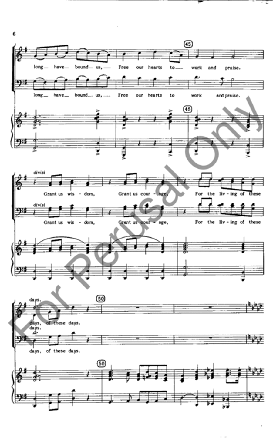 God Of Grace And God Of Glory (Choral Score) 4-Part scores gallery preview page 6