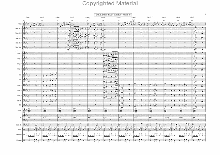 D'ici d'en bas Jazz Ensemble scores gallery preview page 16