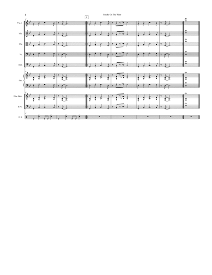 Smoke On The Water Smoke On The Water Full Orchestra scores gallery preview page 4