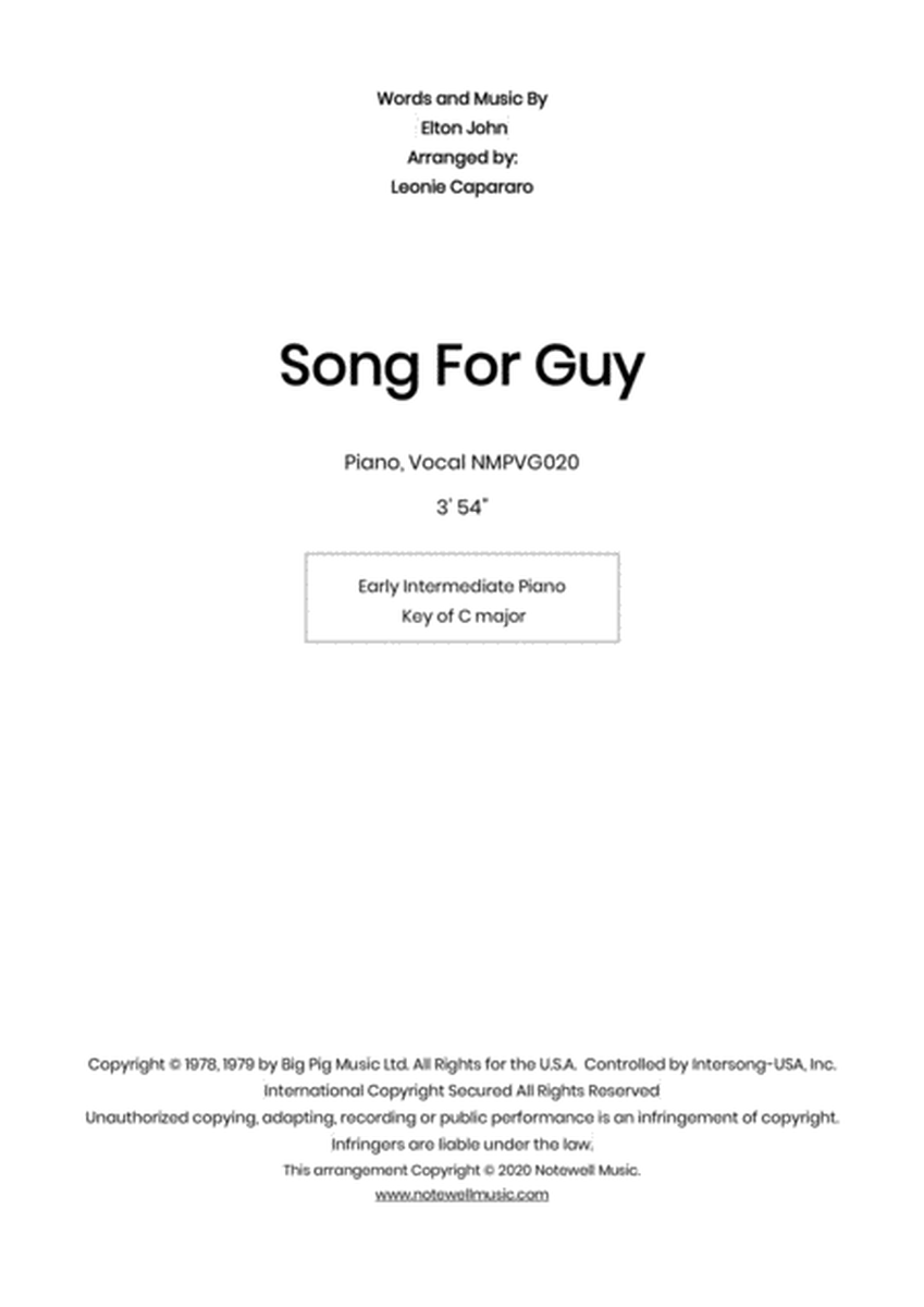 Song For Guy image number null