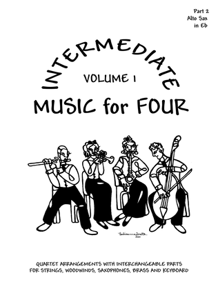 Intermediate Music for Four, Volume 2, Part 2 - Alto Saxophone in Eb 72125DD